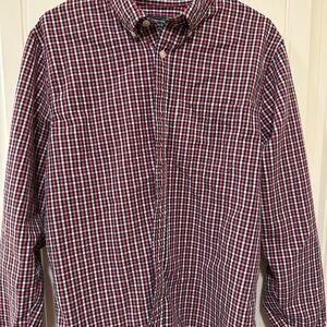 Abercrombie & Fitch Red and Blue Plaid Shirt